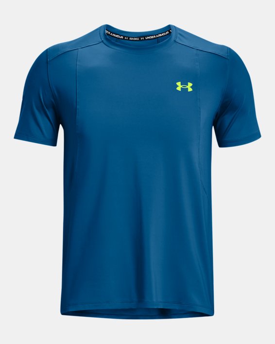 Men's UA Iso-Chill Run Laser T-Shirt, Blue, pdpMainDesktop image number 7